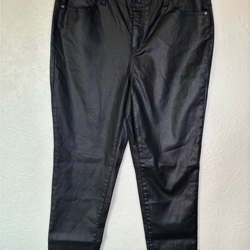 Time and Tru Black Shiny Jeans